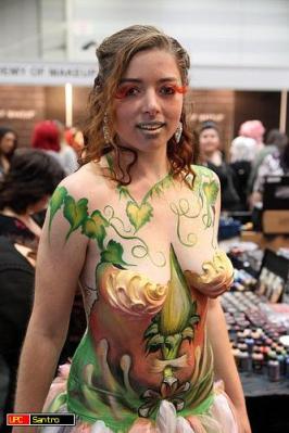 Naked, body painted, body art,super sexy female without clothes